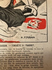 Tr&egrave;s Belle Affiche Crime Troppmann Assassin Sang Horreur Ferran Massacre Journal