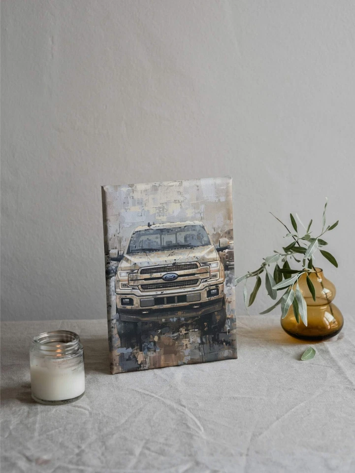Camión Ford F-150 construido resistente EE. UU. American Forest Jungle | Impresión en lienzo C31 Foto 3 de 4