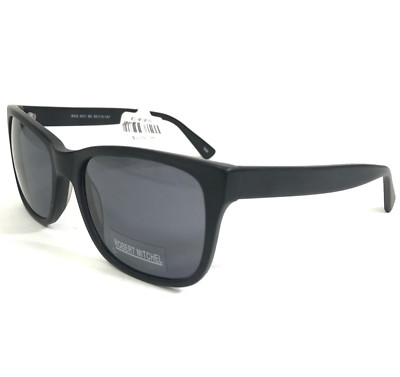 Robert Mitchel Sonnenbrille RMS 6001 BK Matt Schwarz Quadrat Rahmen mit Linsen