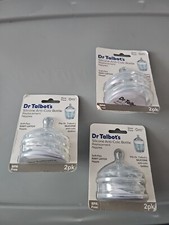 New 3 Pack Dr. Talbots 0M Anti-Colic Bottle Nipples 2-Pack Slow Flow Free Ship