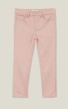Cotton:On Kids Girls Robbey Jean Pants Zephyr Pink Shade Size 4 NEW WITH TAGS