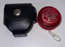 Yomega High Performance Red Plastic Fireball Yo-yo with leather case