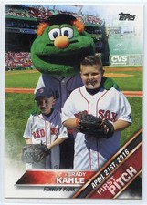2016 Topps Update Baseball First Pitch - #4 - Brady Kahle - Boston Red Sox