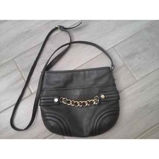 Etienne Aigner Gray Leather Crossbody Handbag.   Size 8x9 