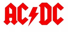 AC/DC Logo Vinyl Decal Rock Band Laptop Windows Wall Car boat tool box