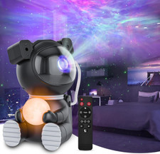Cayclay Astronaut Galaxy Star Projector LED Night Light w/ Remote  Timer