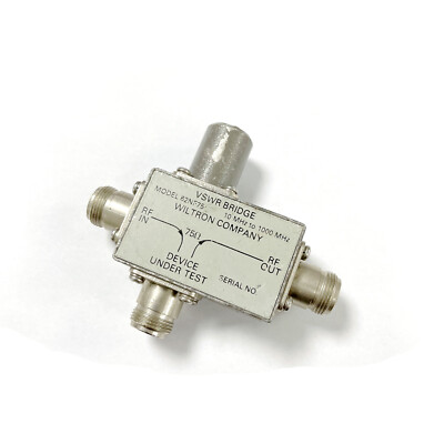 Wiltron社製SWRブリッジ(75Ω) 62NF75 WILTRON 62NF75 10 MHz to 1000 MHz TYPE N (M) VSWR BRIDGE | eBay