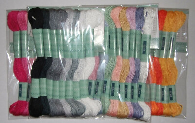 Stickgarn 8 Docken 8 Farben/Set sortiert je 8m verschidene Sets (0,12 /m)