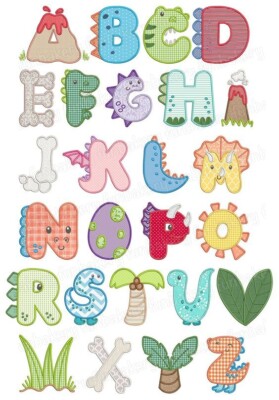 ABC eßbar TortenBild Party Deko Geschenk Geburtstag Schule Dinosaurier Jurassic 
