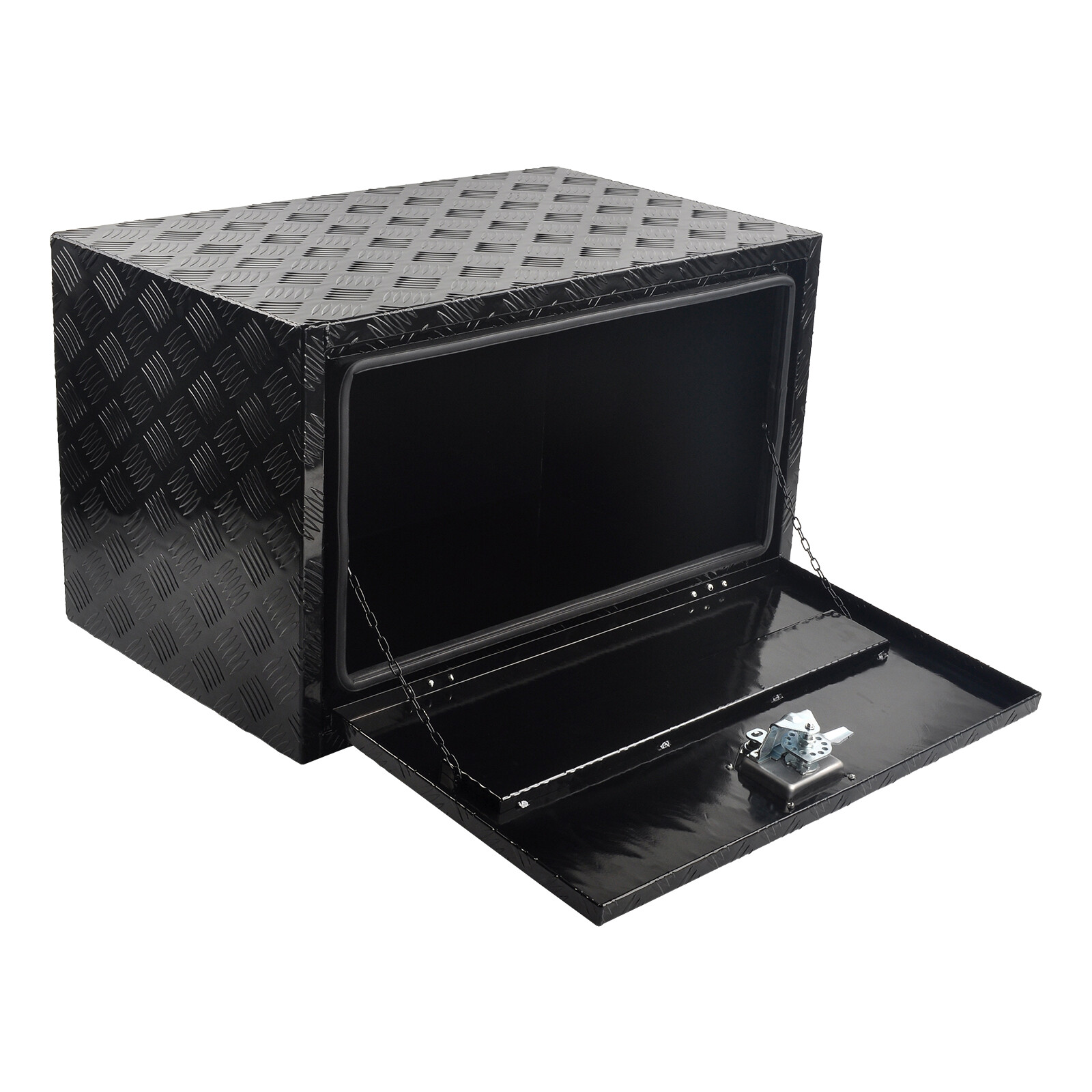 30x18x18 Inch Aluminum Truck Bed Box Trailer Tongue Tool Box Pickup Storage