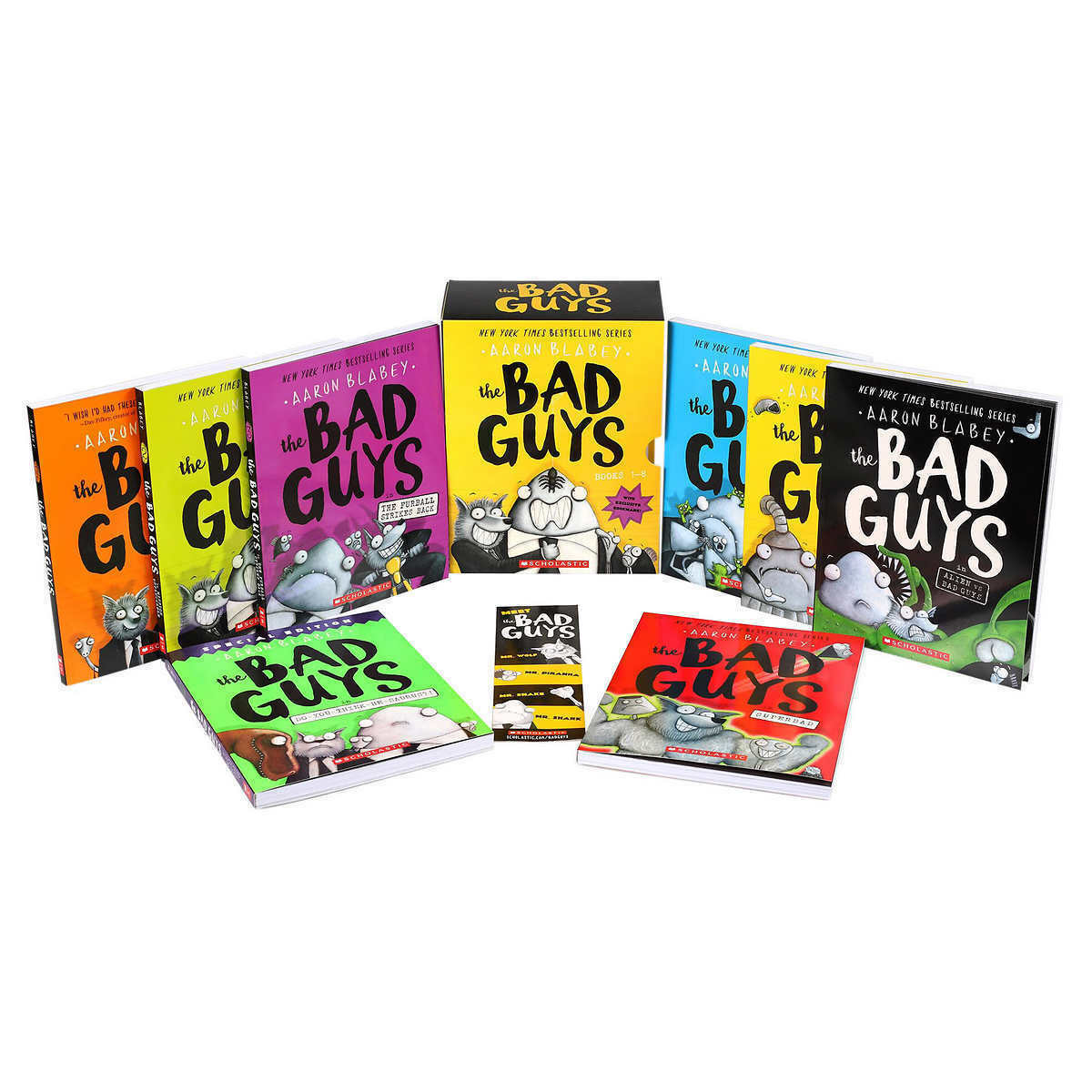 The Bad Guys Box Set: Books 1-8 by Aaron Blabey Paperback NEW FAST