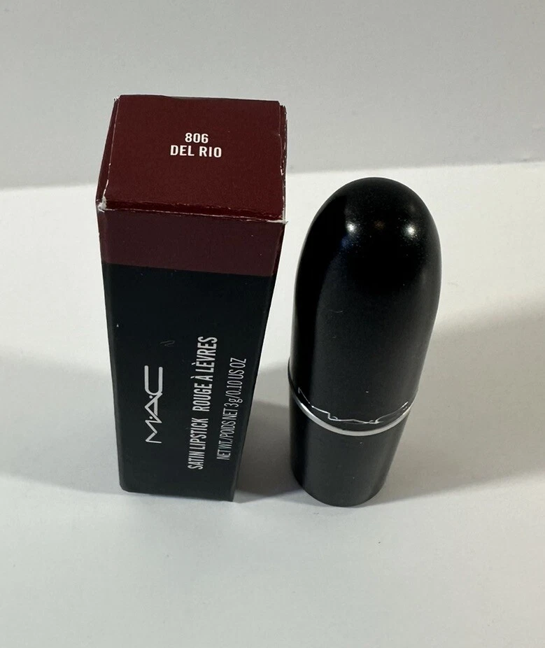 Lápiz labial MAC - 806 DEL RIO - 3 g/0,10 oz ~ Nuevo en caja Foto 2 de 4