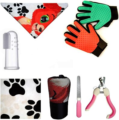Dog Grooming Kit For Shedding U2013 8-Piece Pet Grooming Supplies
