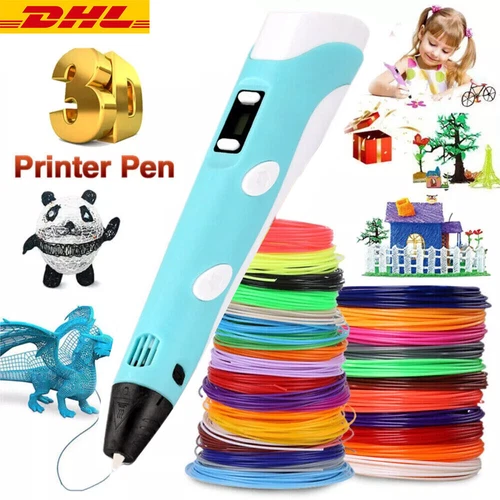3D Stifte Set Kinder DIY 3D Druckstift 12Farben 36m Filament Geschenk DHL - Bild 14 von 15