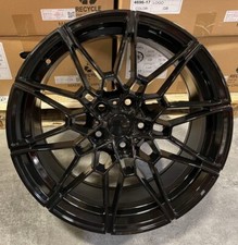 Set Of Four 19x8 Gloss Black Wheels 5x112 Fits Bmw 3 Series