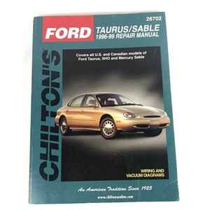 Chiltons Car Repair Manual Book Ford Taurus Sable 1996 To 1999 Ebay