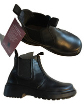 BNIB Little Boys Sz US 9.5 Thomas Cook Romper Black Leather School Boots RRP 80