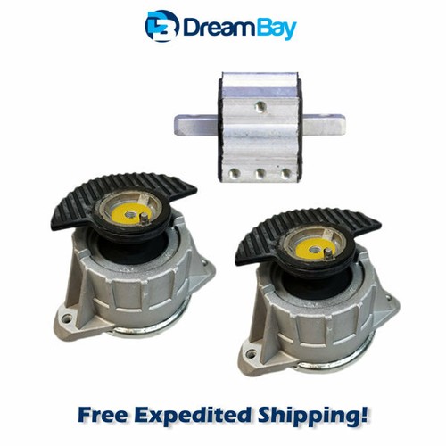 Complete 3-Piece Engine & Transmission Mount Set For Mercedes C300 & E350 RWD (2008-2016)