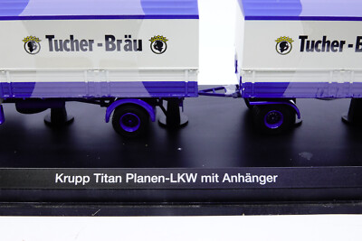 Wiking 480 - Krupp Titan Hängerzug Braun , 1:87