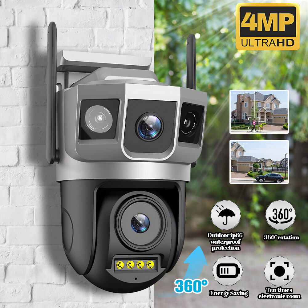Camaras De Seguridad Wifi Exterior 1080P V380PRO Con Vision Nocturna Video