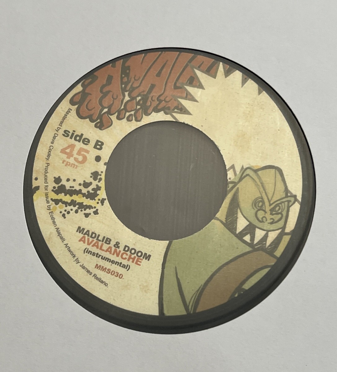 【激レア】 MF DOOM 7inch レコード 45オリジナル盤 入手困難 MF DOOM x Madlib 'Avalanche 7” NM/NM Collector Copy Single