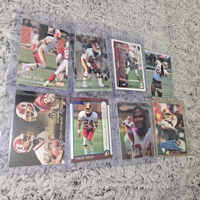 Champ Bailey Rookie 8 Card Lot Topps, Skybox Premium, Bowman 