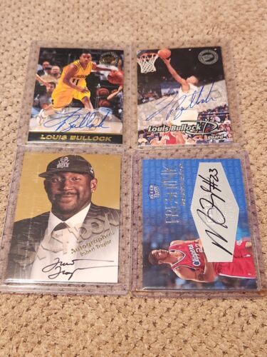 4 Michigan Autograph Lot Maurice Taylor Robert Traylor Louis Bullock Auto - Picture 1 of 9