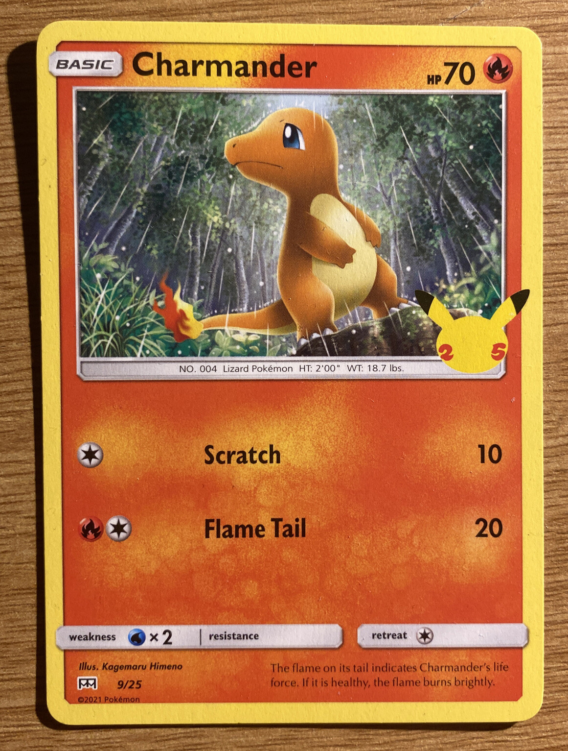 Pokemon Charmander Non Holo Mcdonalds Promo 2021 - 9/25