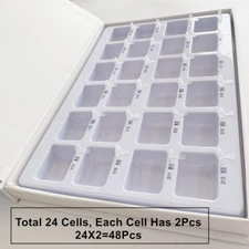 48-Pcs Dental Kids Strip Teeth Crown Form-Pedo Child Crowns Anterior Transparent