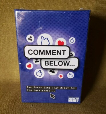Comment Below - Adult Party Game by What Do You Meme? New sealed box