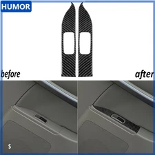 Real Carbon Fiber Rear Window Lift Switch Panel Cover For Infiniti G35 2002-2004