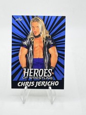 2023 Leaf Heroes of Wrestling Chris Jericho WWE #B-2 Blue Variation