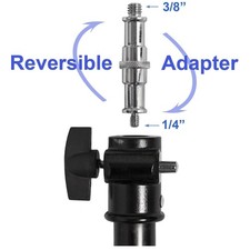 Sturdy 10' Air Cushioned Light Stand with Adapter