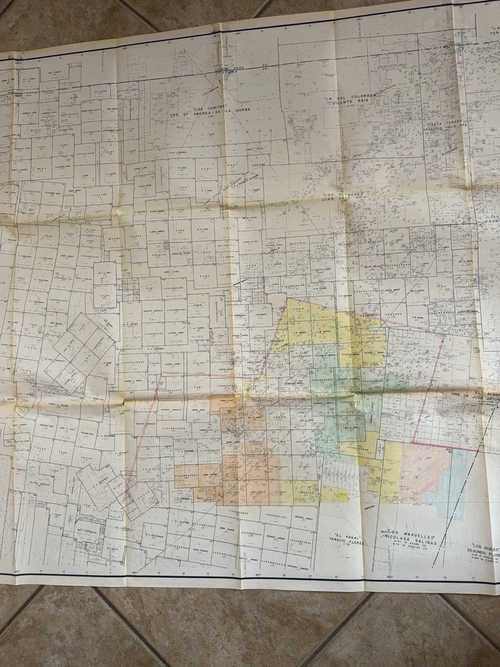 Starr County TEXAS North Half Edgar Tobin Aerial Surveys Map Oil Gas Wells - Image 4 of 4