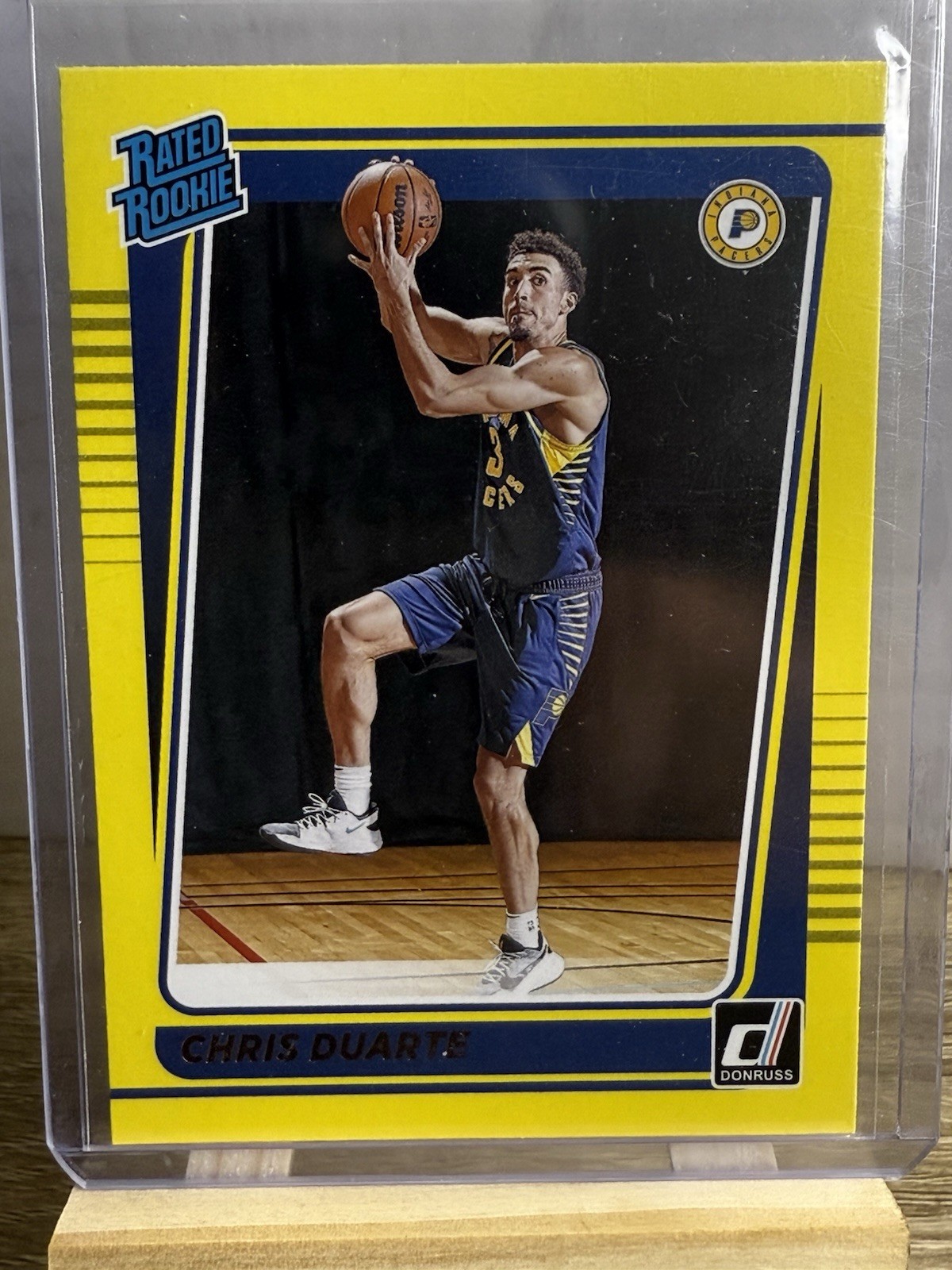 2021-22 Panini Donruss - Rated Rookie Chris Duarte #223 Yellow Flood (RC)