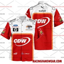 Justin Wilson IndyCar Racing 2006 Uniform Apparel Clothes Hawaiian Polo Shirts