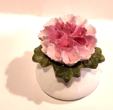 Vintage Aynsley English Fine Bone China Pink Carnation Shaker