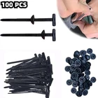 100PCS Nylon Universal Cable Tie Buckle Heavy Duty Self-Locking Zip Ties Holder