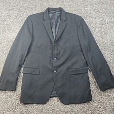 Banana Republic Blazer Mens 44R Black Modern Slim Lanificio Wool F.lli Cerruti