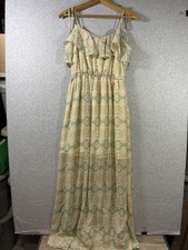 Forever 21 Dress Womens XS Ruffle Maxi Twee Cottagecore Coquette Fairy Core