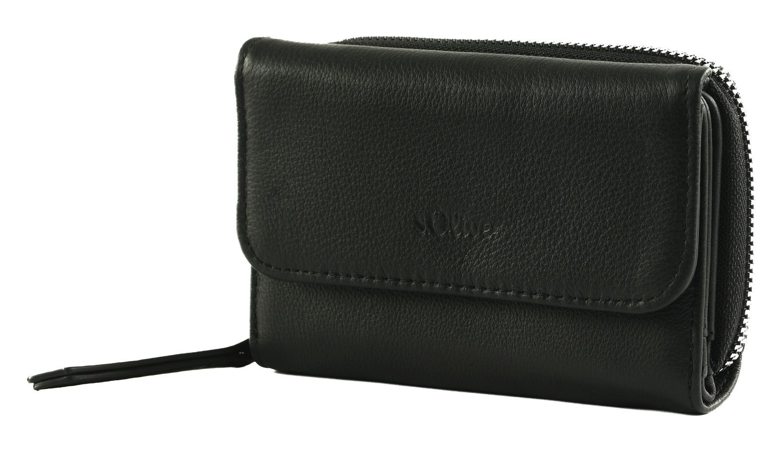 s.Oliver purse Wallet Grey / Black
