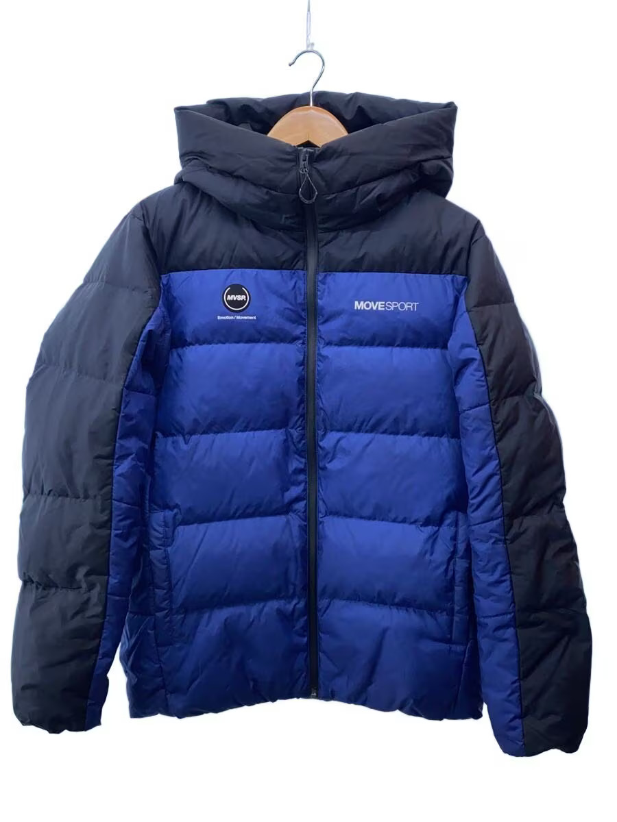 DESCENTE Down Jacket, Large, Polyester, Blue, DMM… - image 1