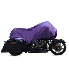 Motorcycle Cover Lightweight Half Cover Outdoor Waterproof Rain Dust XL Purple