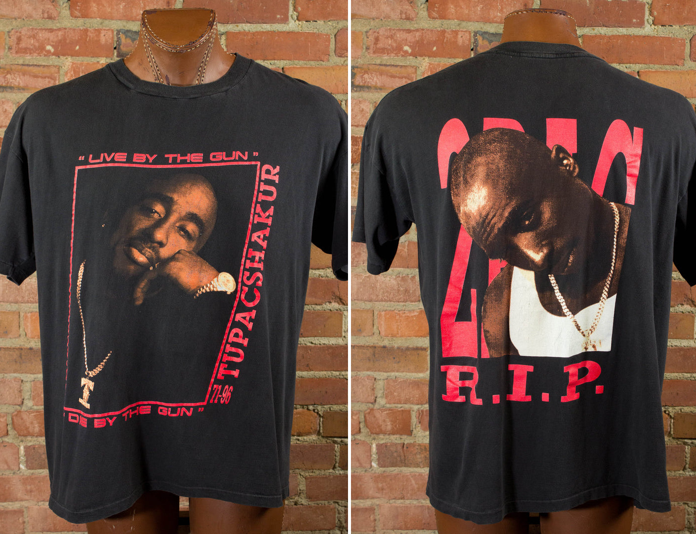 Tupac Shakur 2Pac 90s Live By The Gun Die By The Gun Bootleg Black Rap Tee Conce