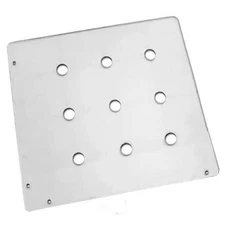 16 * 12''Transparent Acrylic Dog Hole Router Template Jig for Woodworking - 1