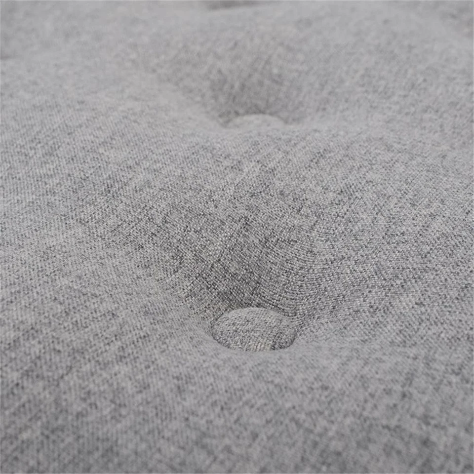 Yolanda Tufted Decorative Round Ottoman Light Grey - Image 4 of 4