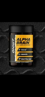 Onnit Alpha Brain Capsules Focus Memory Support 30 Exp 10/15/2027