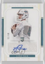2018 National Treasures Rookie Signatures Holo Silver 9/25 Luke Falk Auto 0c2
