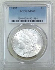 1897 P Morgan Silver Dollar PCGS MS62 Bright & Frosty PQ! Just Graded #D275H