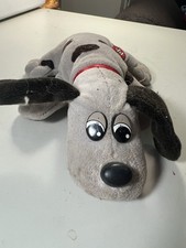Pound Puppies - Plush Puppy with Red Collar 8  Vintage 1986 Tonka Toy